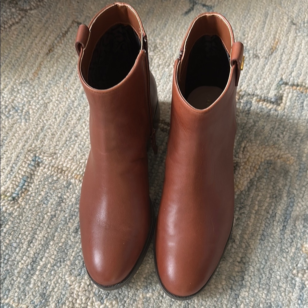 Cole Haan Brown Leather Ankle Boots